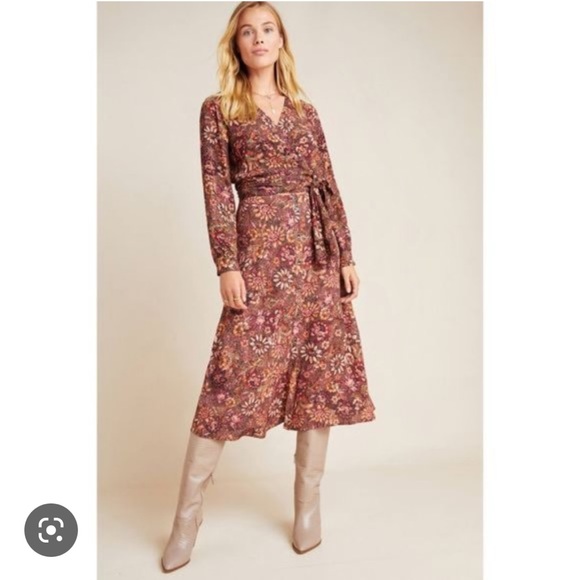 Anthropologie Tops - KACHEL X ANTHROPOLOGY Sadie Floral Wrap top | 4